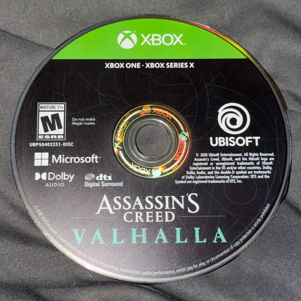 Microsoft Xbox One/Series X Assassin’s Creed Valhalla Video Game Used Pre Owned.